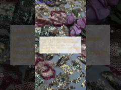 잎자루로 된 찌감치 천 튼튼하고 우아한 다채로운 찌감치 럭셔리 찌감치 蕾丝 찌감치 웨딩 파티 행사 고품질 찌감치 천