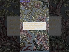 잎 잎 잎 잎 찌감치  renda 직물 내구성 있고 우아한 럭셔리 직물 웨딩 파티 행사 잎 찌감치 찌감치