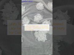 잎자루 툴레  Mesh 직물 embroidered 蕾丝 직물 꽃 呼吸  Mesh 잎자루 의 의상