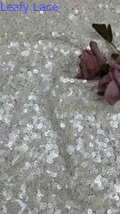 51 인치 코끼리 색상 고품질 원형 구슬 턱바닥 넥타이 embroidery 蕾丝 드레스 천 저녁 드레스