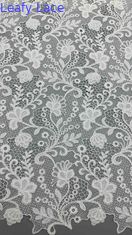 전체 너비 화학 embroidery 직물 흰색 꽃 패턴 로딩 텍스처 패션 여성 의류