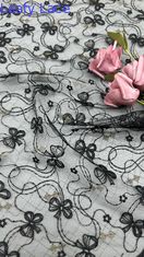 여성용 럭셔리 플라워 시킨 embroidery fabric lace fabric for wedding and birthday