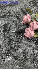폴리에스테르 시킨 코더 蕾丝 织物 우아한 시킨 蕾丝 embroidered 시킨 织物