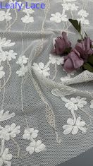 맞춤형 코더 embroidered renda 직물 우아한 잎embroidery 직물