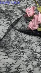 100% 면화 embroidery fabric 우아하고 숨쉬는 embroidered lace fabric 잎자루 럭셔리 오케이션 fabric