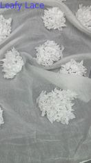 잎자루 툴레  Mesh 직물 embroidered 蕾丝 직물 꽃 呼吸  Mesh 잎자루 의 의상