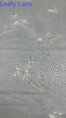 잎 툴레  Mesh 직물 가볍고 숨 쉬고 우아한 세킨 embroidered renda 직물
