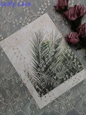 프랑스 샹티 오렌지색 얇은 명주 그물 루렉스 금속성 은 이온 레이스천