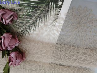 크로셰 뜨게질 얇은 명주 그물 메쉬 스위스 꽃 끈 아플리케 구성