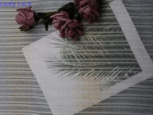 100 야드 기하학적인 145 센티미터는 레이스천 아이보리 결혼식 레이스천을 끈으로 묶었습니다