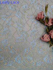 Lace Embroidery Metallic Floral Fabric Women Garment Textile