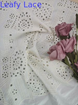 125cm Sequin Embroidered Fabric Bridal Net Tulle Lace By Leafy