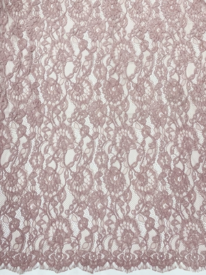 Special Chenille Yarn Floral Scalloped Edge Lace Fabric By The Yard Dress For Fashion
