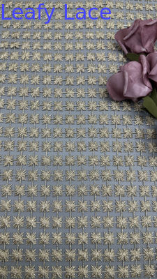 Embroidered Metallic Lace Fabric Hollow-up Spark Shinning Breathe Wedding Dresses