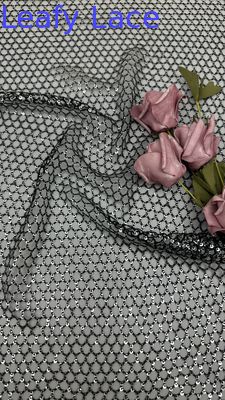 Sequin Embroidered Mesh Fabric Hollow-up Specia Design Customized for Gown