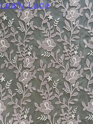 Floral Applique Embroidery Fabric