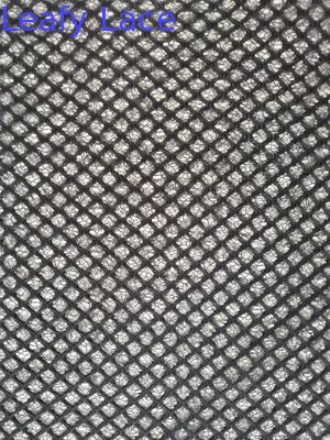 Black Diamond Pattern 60 Yards Bonded Tulle Mesh Fabric