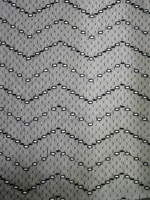 Black Polyester Dot Embroidered Mesh Lace Fabric Eyelet Mesh Fabric