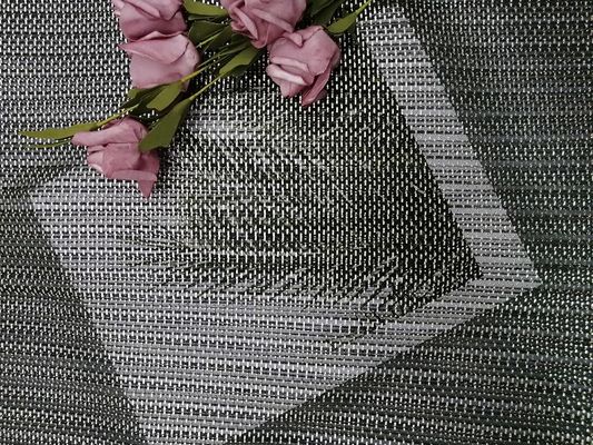 Pleated Tulle Foil Printed Black Glitter Mesh Fabric For Lady Evening Dress