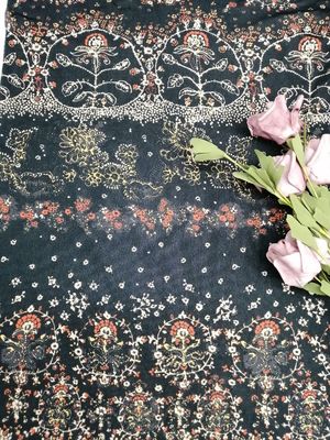 Digital printing knitted  fabric Printed Lace fabric Floral printed fabric