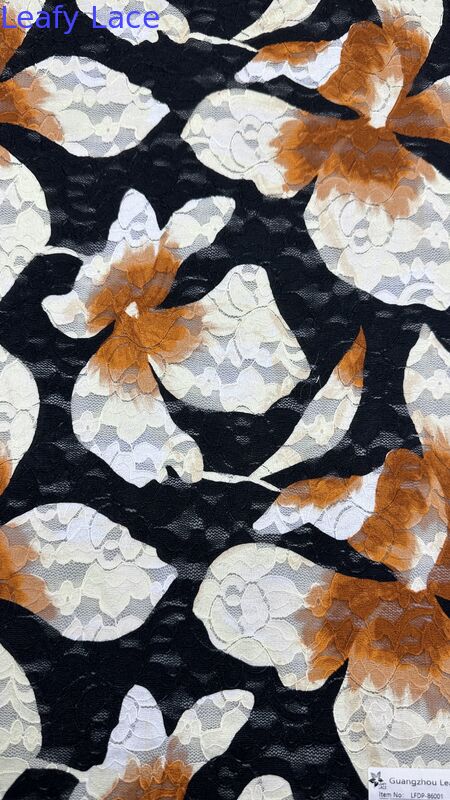 Colorful Black And White Flowers For  Wedding Dresses Customized Beautiful Dresses