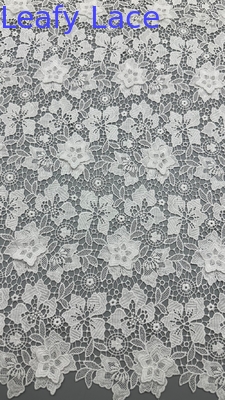 125cm 프리미엄 친환경 흰색 현대 embroidered renda 천 화학 renda