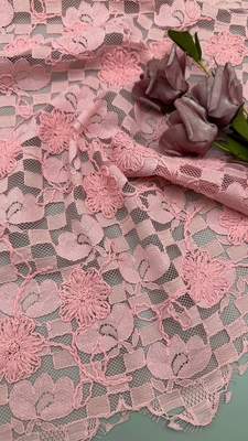 잎빛 핑크색 플레이드 수직 튼튼하고 우아한 럭셔리 넥티 embroidery fabric lace fabric 결혼식 생일 기념일 쉐이크인 플레이드 beaded fabric