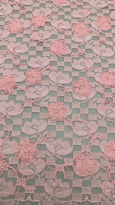잎빛 핑크색 플레이드 수직 튼튼하고 우아한 럭셔리 넥티 embroidery fabric lace fabric 결혼식 생일 기념일 쉐이크인 플레이드 beaded fabric