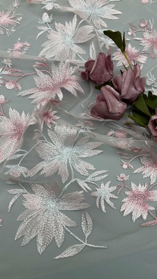 3D 꽃 蕾丝 织物 내구성 있고 우아한 고급 embroidery 织物 결혼식 생일 기념품 고품질 embroidery 蕾丝 织物
