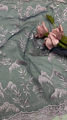 100% 면 embroidery 蕾丝 织物 꽃 스타일 숨쉬고 우아한 embroidered fabric
