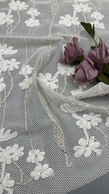 맞춤형 코더 embroidered renda 직물 우아한 잎embroidery 직물