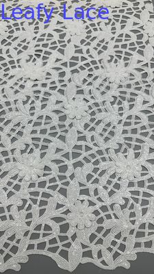 크로켓 蕾丝 布 白色 蕾丝 embroidered 蕾丝 布 잎 豪华 婚礼 布