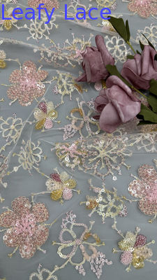 세킨 embroidered fabric 잎자루 세킨 floral breathe 세킨  renda fabric 럭셔리 오케이션 fabric
