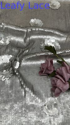 럭셔리 세킨 embroidery 직물 반짝이는 renda 100% 폴리에스터 저녁 기회 직물