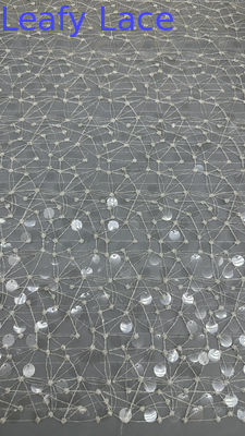 시킨 embroidery 천 반짝이는 크로켓 renda 천 저녁 기회 천