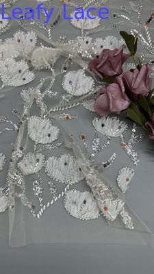 콩고 럭셔리 잎자루 망원경 땅 embroidered Sequin 직물 꽃 동양 문화 기회