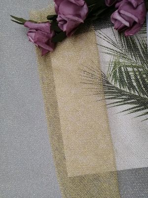 드레스를 편평하게 하기 위한 금 부드러운 금속성 루렉스 망조직