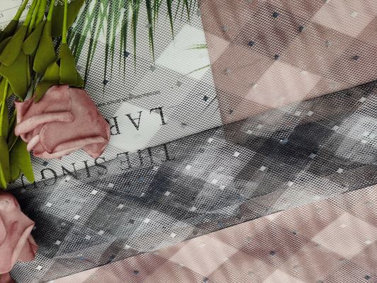 어린 소녀 드레스를 위한 집단 망조직을 출력하는 폴리에스테르 도트