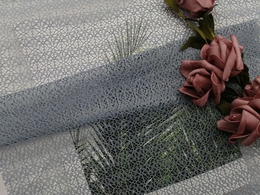 드레스를 편평하게 하기 위한 회색 가벼운 기하학적 레이스 얇은 명주 그물 메쉬