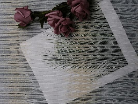 100 야드 기하학적인 145 센티미터는 레이스천 아이보리 결혼식 레이스천을 끈으로 묶었습니다