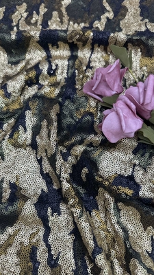 124cm 다채색 쉐이크인 embroidery fabric With Ground Mesh for Evening Dress