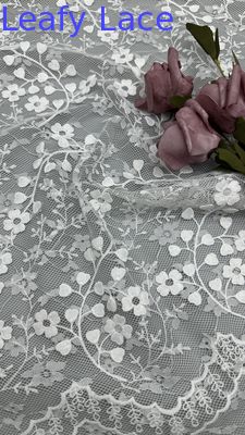 세킨 embroidery 직물 우아한 Lusiate 호흡 embroidered renda 직물 반짝이는 잎 럭셔리 기회 직물