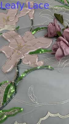 찌는 蕾丝 布 珠珠 蕾丝 布 花朵 雅雅 呼吸 蕾丝 布 豪华 布
