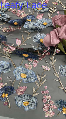 자수 스팽글 레이스 원단 우아한 메쉬 맞춤형 신상 컬렉션 원단