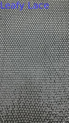 세킨 embroidered Mesh Fabric Hollow-up Specia 디자인 로브에 맞춘