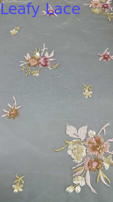 스팽글 자수 원단 및 맞춤 레이스 럭셔리 고품질 특별 디자인 웨딩 드레스용